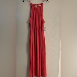 SO coral maxi dress size XXL made of 100% rayon